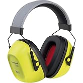 Howard Leight VS130HV VeriShield Hi-Viz Yellow Over-The-Head Earmuff, NRR 30 (1035110-VS) Black