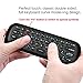 Wechip 2.4G Smart TV Wireless Keyboard Fly Mouse W1 Multifunctional Remote Control for Android TV Box/PC/Smart TV/Projector/HTPC/All-in-one PC/TV (Black)thumb 3