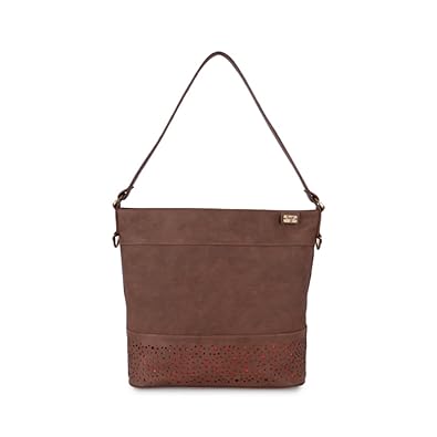 Baggit L Pacific Y G Z Angie Womens Synthetic Hobo Bag (Cappuccino Brown)