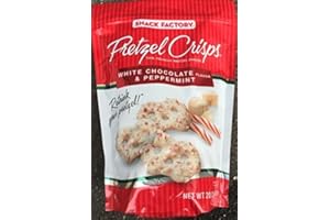 Snack Factory Pretzel Crisps White Chocolate & Peppermint Flavor (LARGE 20 Oz Bag) by Snack Factory