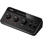 BlueAVS USB Audio Interface, 2-In/4-Out Audio Interface with 2 XLR/TRS Combo Inputs, 24Bit/192kHz Recording, 48V Phantom Power, Zero Latency Monitoring, USB-C for PC, Mac, Podcast, Guitar, Streaming