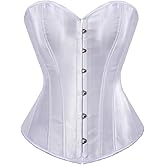 frawirshau Corsets for Women Plus Size Black Corset Sexy Bustier Corset Top Lingerie