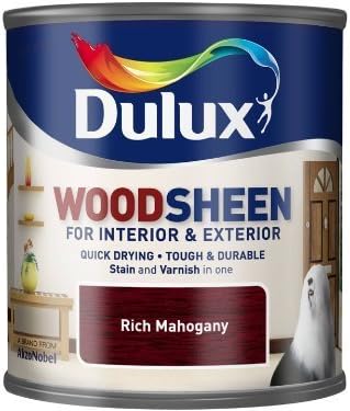 Dulux Woodsheen Rich Mahogany 250ml Quick Drying Interior Exterior Wood Paint