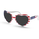 4th of July American Flag Sunglasses for Women Men-Patriotic Glasses for Independence Day,Memorial Day,Summer Party Favors