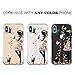 JAHOLAN Clear Case Cute Pink Flower Girl Soft Bumper TPU Rubber Silicone Cover Phone Case for iPhone X/iPhone Xs 5.8 inch