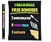 Colore Xtra Large Ultra-Durable Moveable Blackboard Chalkboard Contact Paper Wall Decals - 1 Roll