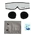 HOMMINI Sleep Mask, Eye Mask for Sleeping, 3D Breathable Memory Foam Contoured Modular Nap/Travel Sleeping mask, Light Blockout with Adjustable Anti-Slip Gel/Ear Plugs/Travel Pouch for Men Women Kids