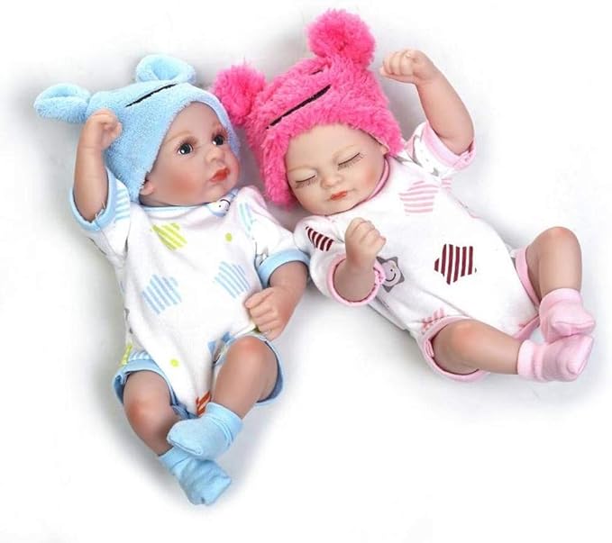 Terabithia Mini 10" Realistic Reborn Baby Boy Girl Dolls Silicone Full