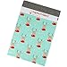 Inspired Mailers - Poly Mailers 10x13 w/Writable Area - Christmas Reindeer - 100 Pack - 3.15mil Unpadded Holiday Envelopes (10x13, 100 Pack)