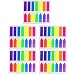 HEHALI 10 Sets Neon Page Marker Colored Index Tabs Flags Fluorescent Sticky Note for Marking for Page Marker 1400pcs