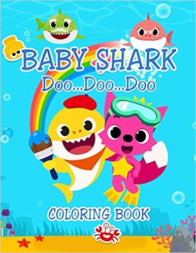baby shark coloring book great gift for boys girls ages 2 4 book babyshark 9781708084684 amazon com books