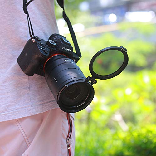 Filter Ring Adapter, Camera Lens Filter Metal Stepping Ring Rapid Filter System Compatible for Canon Nikon Sony Olympus DSLR Camera, 49/58/67/72/77/82mm Available, 1 Pack