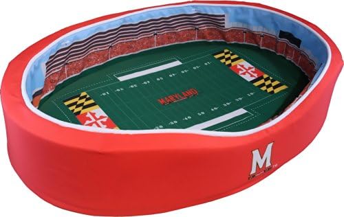 NCAA Maryland Terrapins Football Stadium Pet Beds, 18 x 22-Inch