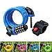 GoFriend Bike Lock High Security 5 Digit Resettable Combination Coiling Cable Lock Best for Bicycle Outdoors, 1.2mx12mm (Blue)thumb 2