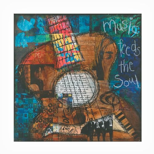 Trademark Fine Art Outdoor Canvas Art - Jennifer Mccully 'Music Feeds The Soul…