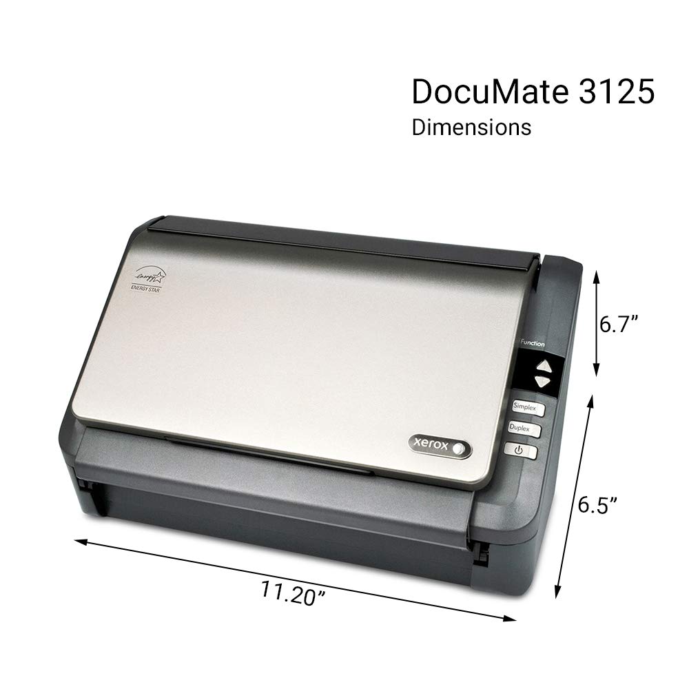 Xerox Documate 3125 Duplex Scanner With Document Feeder For Pc And