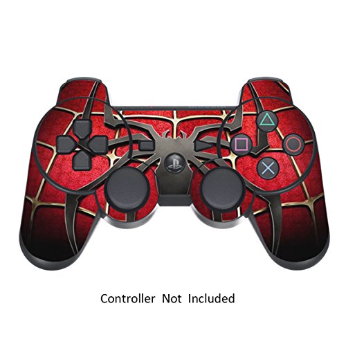 Skin Stickers for Playstation 3 Controller - Vinyl Sticker for DualShock 3 Wireless Game PS3 Controllers - Protectors Sticker Controller Decal - Widow Maker Spider [ Controller Not Included ]