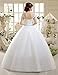 Eyekepper Double Shouder Floor Length Bridal Gown Wedding Dress Custom Size 2, White