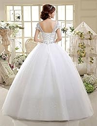 Eyekepper - Vestido de novia de doble hombro, talla personalizada