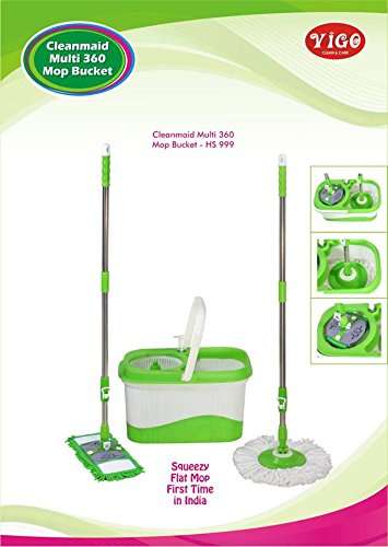 Vigo Muilti 360 Degree Mop Bucket With Twin Mop And Free Refill Of