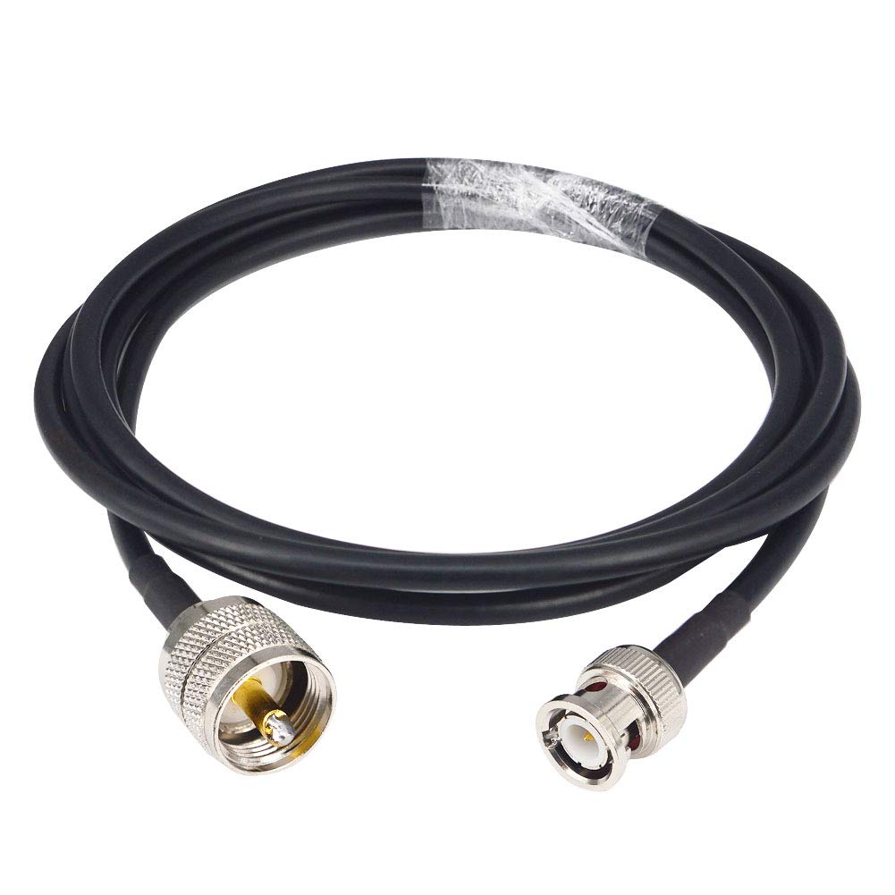 YILIANDUO Low Loss Extension Antenna Cable BNC Male to UHF Male PL259 50 Ohm RG58 2M/ 78.74 inch for CB Antenna Radio Walkie Talkie Two-Way Radio Mobile Amateur Radio