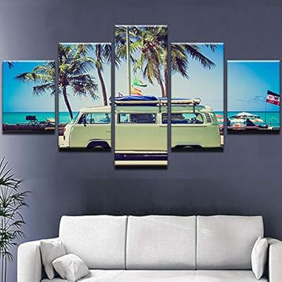 Csfhfh 5 Panels Canvas Framedpictures Living Room Hd Printed
