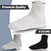 Debra Weitzner Diabetic Ankle Socks Mens Womens Non-binding Socks Loose Fit 12 Pairs White