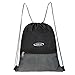 G4Free 15L Drawstring Backpack 15L&20L Cinch Bag String Backpack Gym Bag for Men Women Nylon (Grey/Black)
