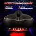 WESTGIRL Bike Seat with LED Light,Oversized Bike Saddle Most Comfortable Replacement Bicycle Saddle,Wide Soft Padded Bike Cushion with taillight for Women and Menthumb 4
