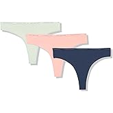 Tommy Hilfiger womens Microfiber Thong Underwear With Elastic Waistband 3-pack