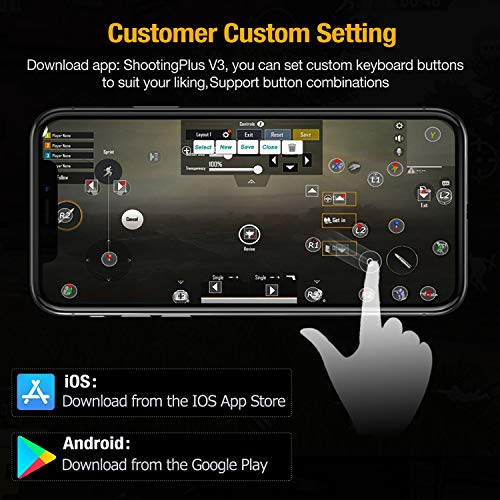BEBONCOOL Mobile Game Controller Phone Triggers Controller for Android/iOS/iPhone, Wireless Remote Controller Gamepad - Thumbnail 5