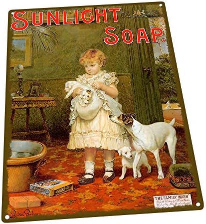 Sunlight Soap Metal Sign: Soap, Laundry, And Bathroom Decor Wall Accent