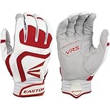 Easton Youth Vrs Icon Batting Gloves (Large, White/Red)