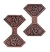 CB Metal Brain Teaser Puzzle (Level 6), Brown