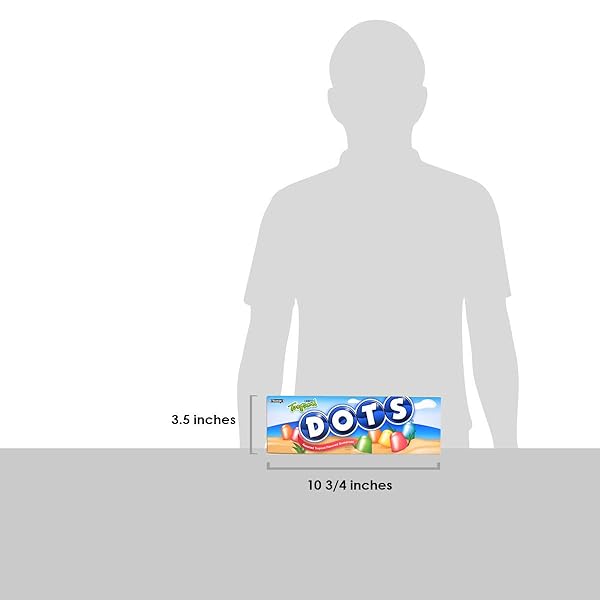 DOTS INDIVIDUALLY WRAPPED CANDY – TROPICAL GUMMY CANDY FLAVORS – GRAPEFRUIT, MELON, PARADISE PUNCH, MANGO AND ISLAND NECTAR – GLUTEN FREE, KOSHER & PEANUT FREE GUMDROPS – BULK 24CT, 2.2OZ DOTS BOXES