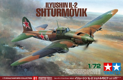 Tamiya Models Ilyushin IL-2 Shturmovik Model Kit (1/72 Scale)