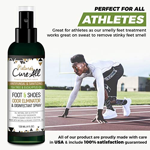 Odor Eliminator Foot Shoe Sanitizer Spray 4Oz Antibacterial