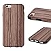 iPhone 6 Case Phone 6s Case TabPow Wooden Design Shockproof Drop Protection Heavy Duty Dual Layer Slim Hybrid Wood Case Cover For iPhone 6 iPhone 6S Dark Rosewood