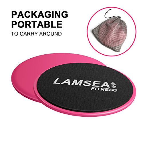 Exercise Sliders Fitness, Dual Sides Strength Slides Workout Slider Gliding Discs for Exercise Equipment Core Discs Sliders Perfect Used on Carpet or Hard Floors