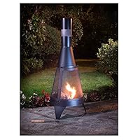  Gartenkamin schwarz XXL Garden Oven 