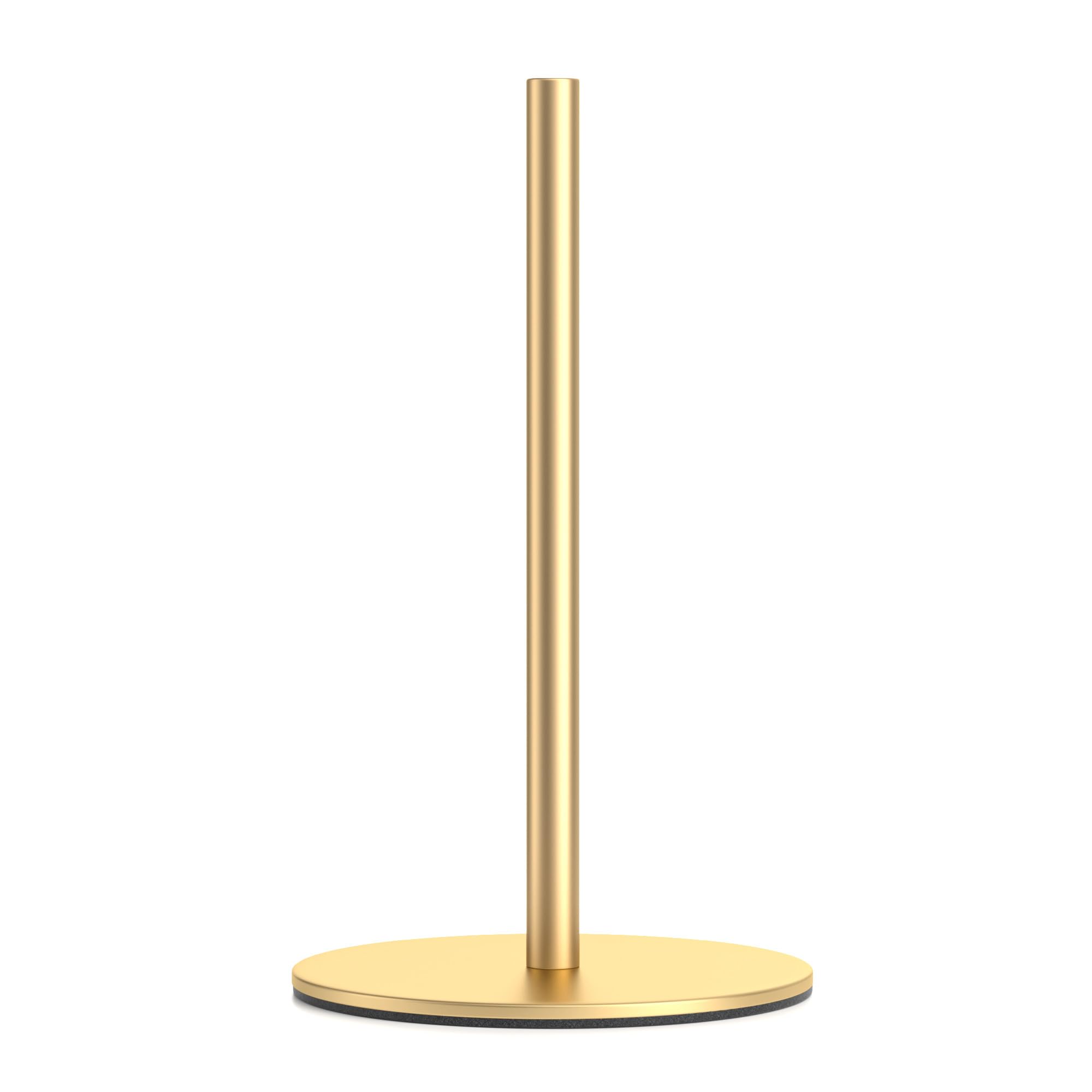 Kitchen Roll Holders Gold Free Standing Paper Towel Holder, Premium Stainless Steel Kitchen Rolls Organizer