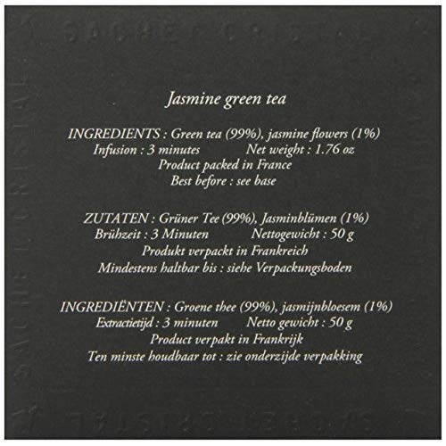 Dammann Freres Sachets, Vert Au Jasmin Tea Bags, Premium Gourmet French Jasmine Green Tea, 25 Count  - //coolthings.us