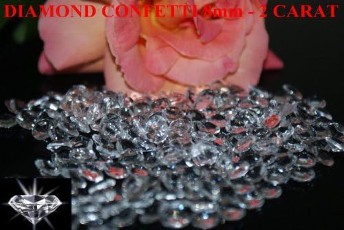 500 Clear Wedding Table Scatter Crystals Diamond Decoration (8mm - 2 Carat)