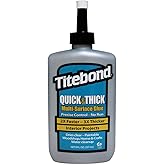 Titebond 2403 8OZ Quick & Thick Glue, 8 oz, Clear