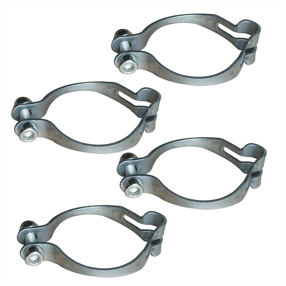 Lotatheta 4 Sets Metal Ring Firmly to Frame MTB Bike Cable Guide Brake Cable Shift Cable Derailleur Cable Base Guide Clip Fitting Line Tube Housing Durable