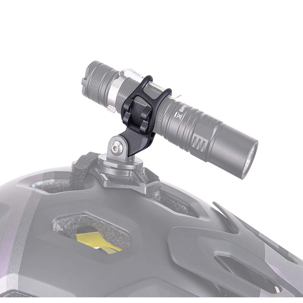 Bicycle Light Torch Flashlight Holder Clip Mount Bracket for Road Bike Cycling Part Adjusted Compatible with Gopro Camera Mount Holder Adapter(2PCS)