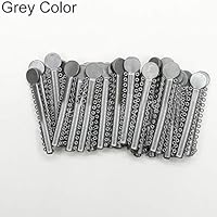 hwangli 40Pcs Dental Orthodontic Ligature Ties Oral Ligature Orthodontics Ties Elastic Rubber Bands Dentist Tools Grey Color