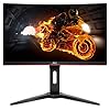 AOC Gaming C24G1 - 24 Inch FHD Curved Monitor, 144Hz, 1ms, VA, AMD FreeSync, Height Adjust, FlickerFree (1920 x 1080…