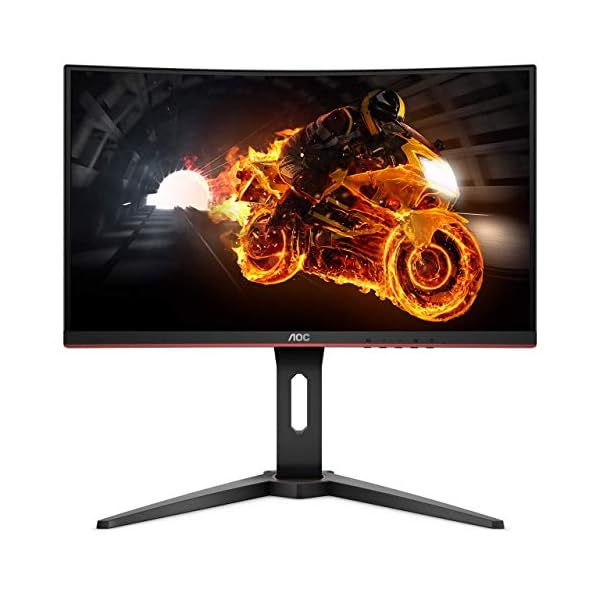 AOC Gaming C24G1 - 24 Inch FHD Curved Monitor, 144Hz, 1ms, VA, AMD FreeSync, Height Adjust, FlickerFree (1920 x 1080…