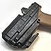 Werkz M6 IWB/AIWB Holster Compatible with Glock 19/19x/23/32/45 Gen 3/4/5 with Olight PL-Mini Valkyrie 2, R
